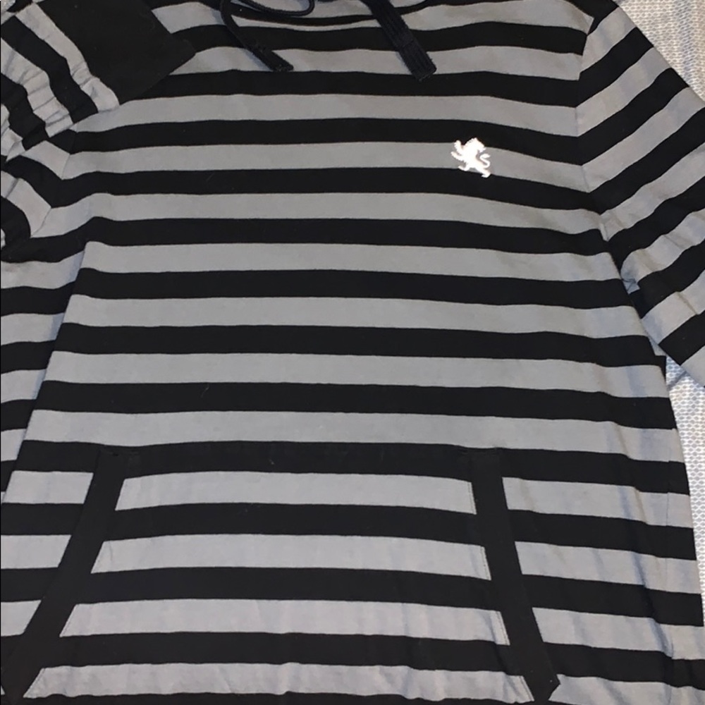 Express black/gray hooded sweatshirt
